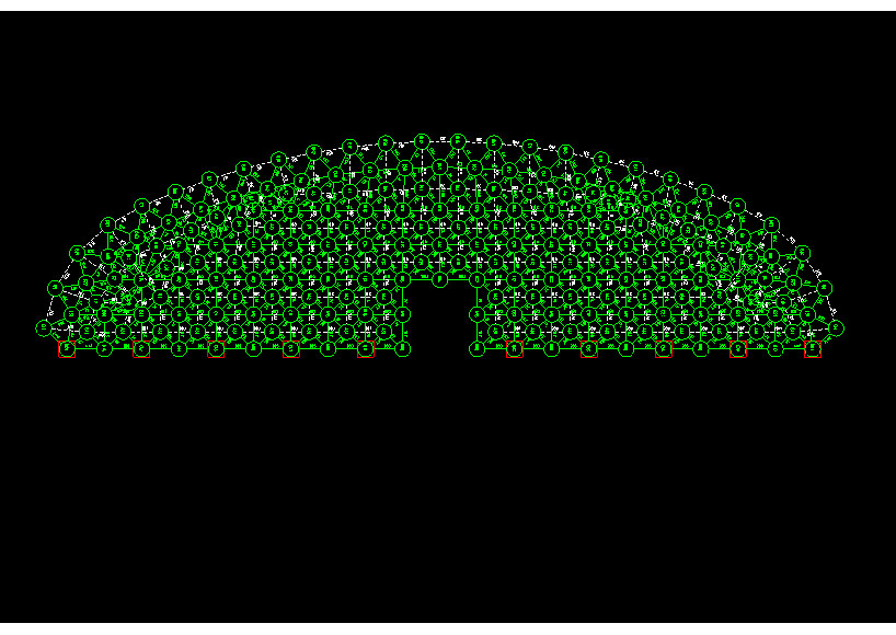 信州区锡林浩特91跨，1000米长干煤棚网架设计